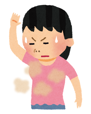 女性脇の臭い